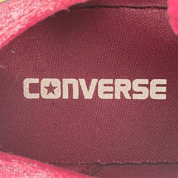 Converse Chuck Taylor All Star Low Top Burgundy Canvas Sneakers Womens 8 - Picture 10 of 15